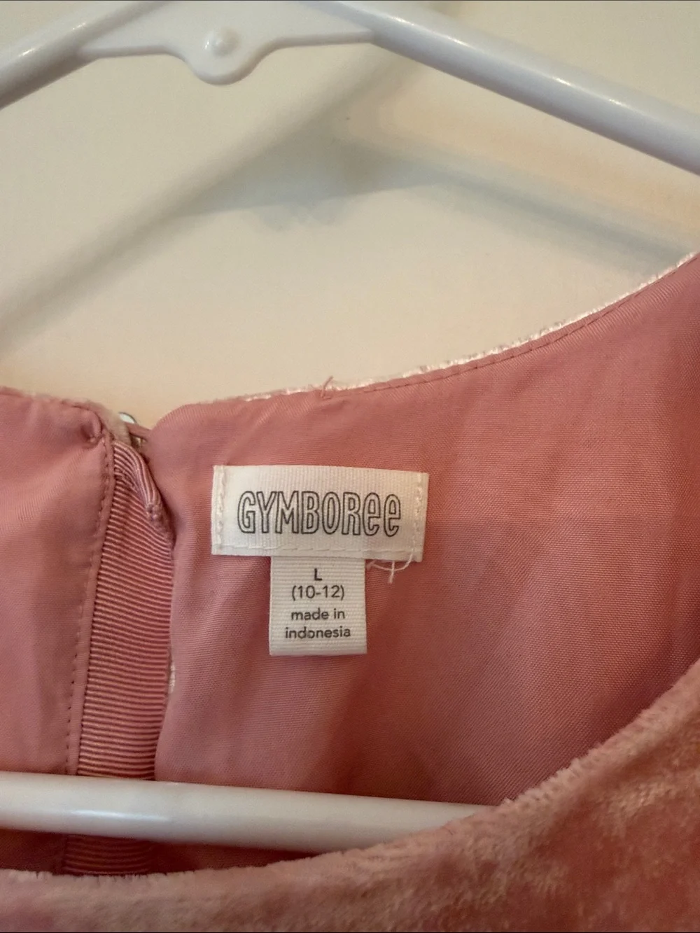 Gymboree Blush Pink Crushed Velvet Crop Top